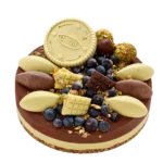 Tort raw-vegan cu fistic și ciocolată, fără zahăr adăugat