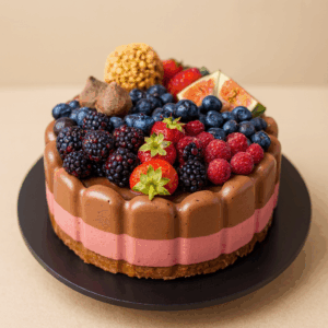 Tort vegan Choc 'N Berry, fără zahăr adăugat