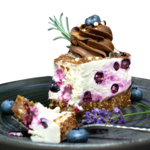 cheesecake vegan cu afine