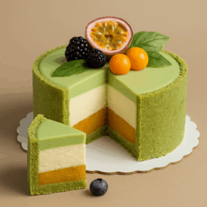 tort fistic fructul pasiunii vegan