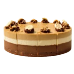 Tort vegan cu ciocolată, unt de arahide și banane