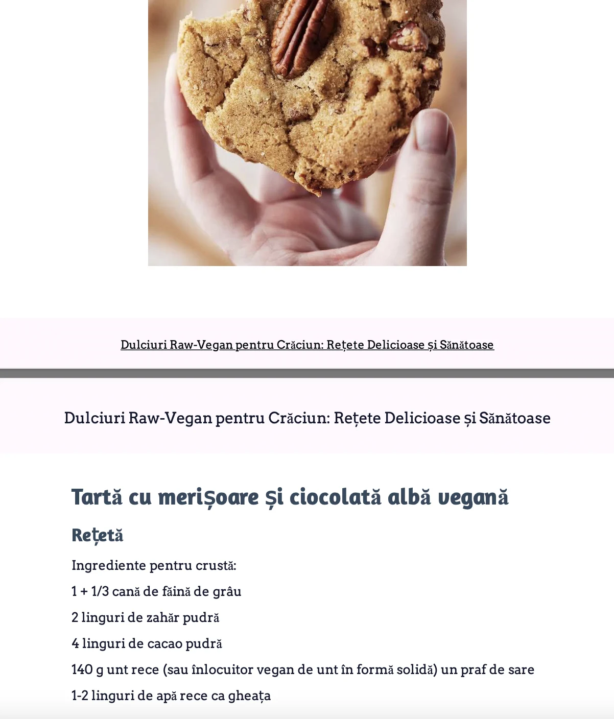 8 Rețete Dulciuri Fără Zahăr pentru Crăciun, De post - E-Book - imagine 3