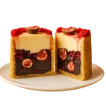 Cheesecake vegan zmeură, vanilie și ciocolată