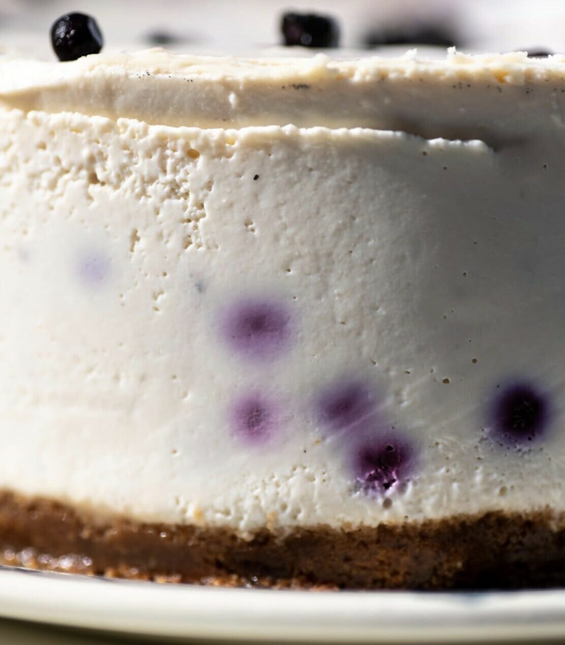Cheesecake fără zahăr, vegan, cu afine rawmantic