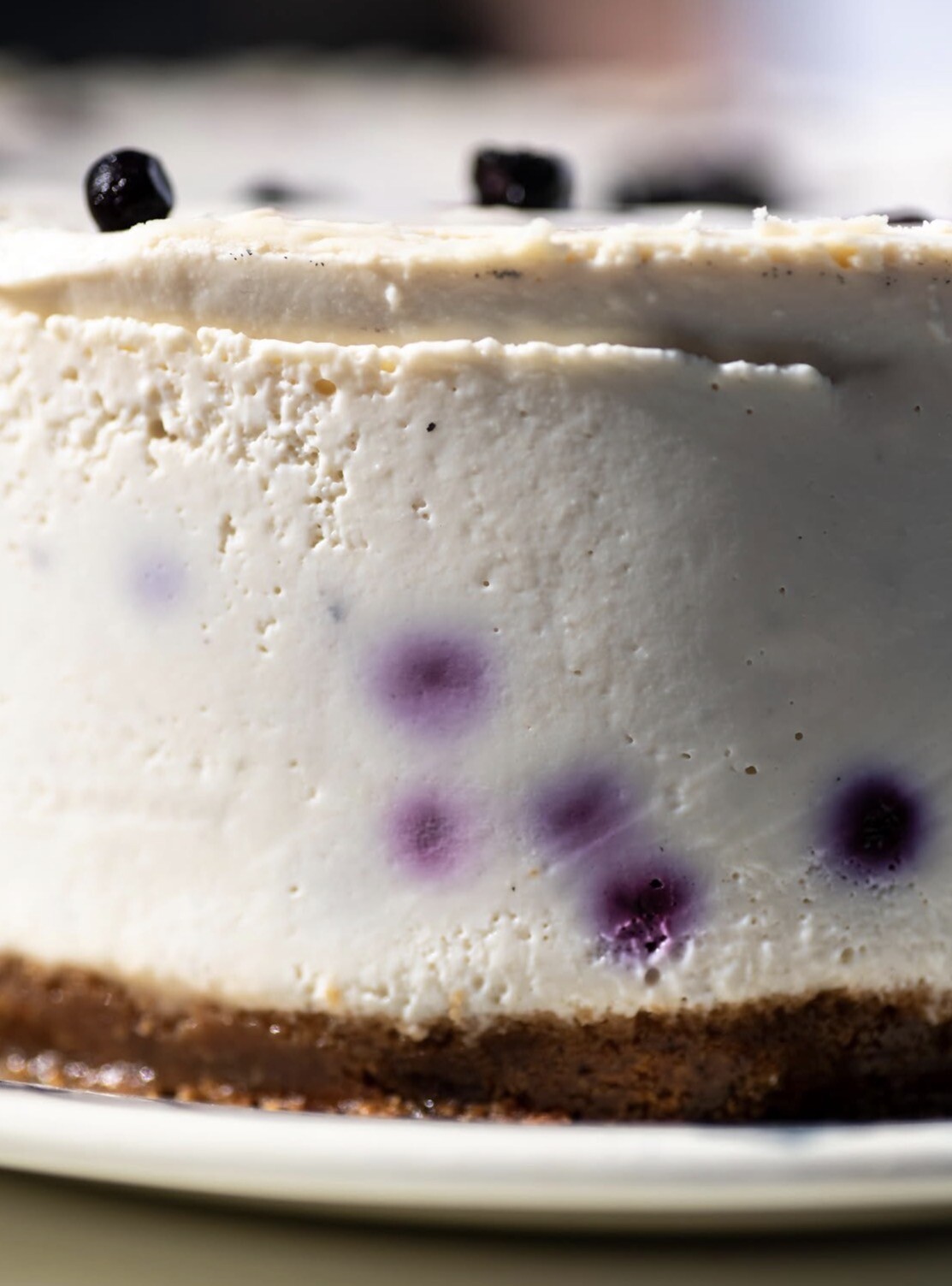 Cheesecake fără zahăr, vegan, cu afine rawmantic